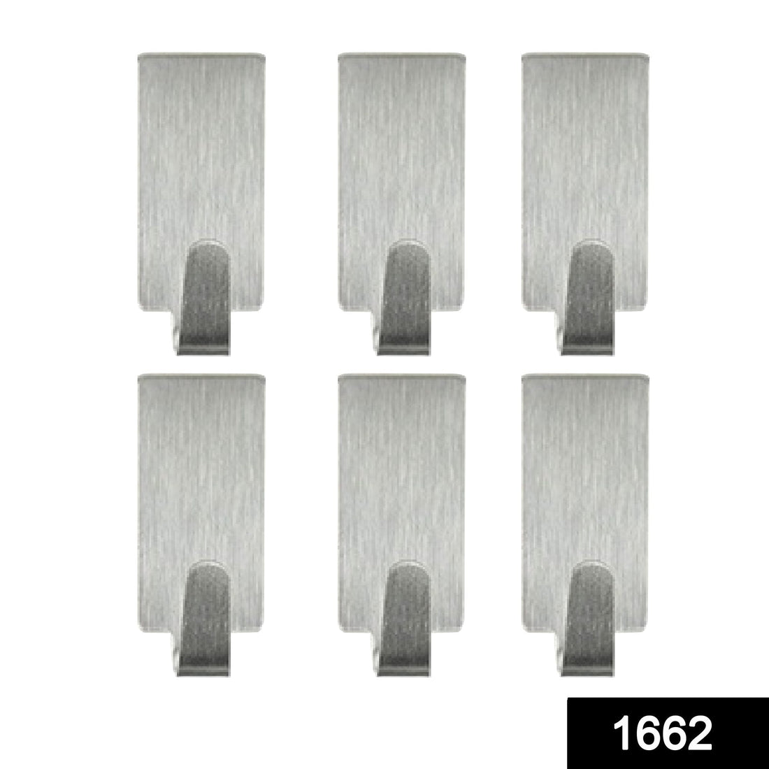 Heavy Duty Self Adhesive Hook Sticky (Pack of 6)