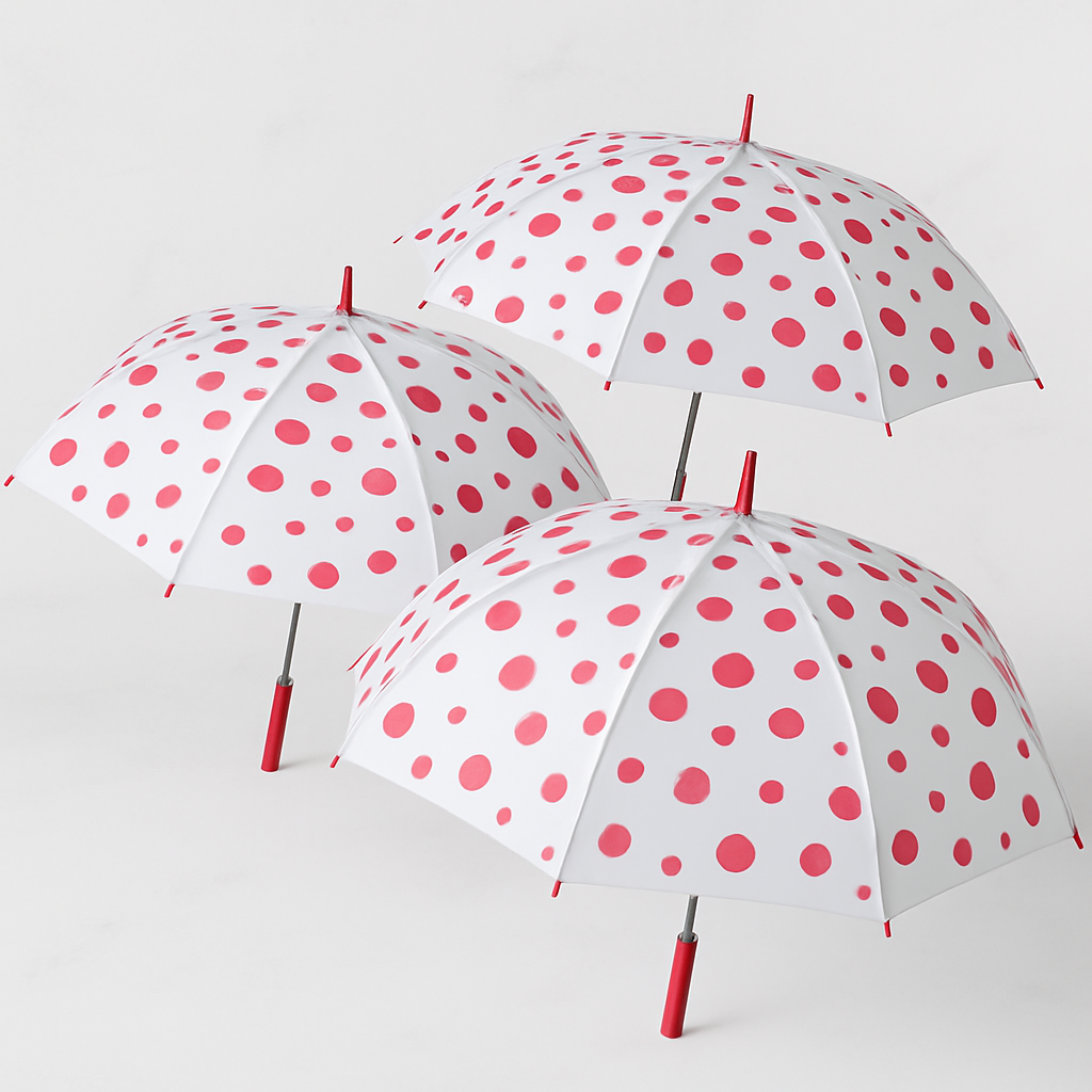 Dot Printed Umbrella for Men and Women Multicolor ( SET of 3)